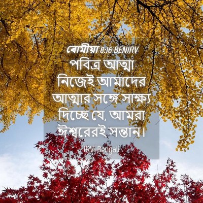 Picture 04 - ৰোমীয়া 8:16 BENIRV - পবিত্র আত্মা - Bible Verse Picture