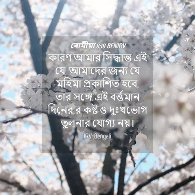 Picture 04 - ৰোমীয়া 8:18 BENIRV - কারণ আমার - Bible Verse Picture