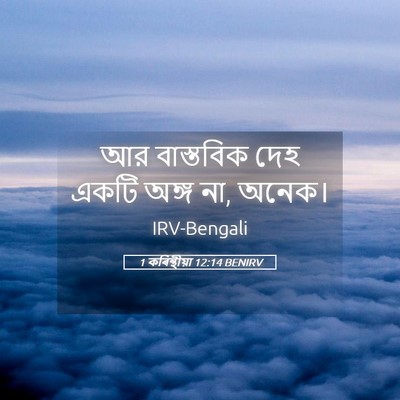 Picture 05 - 1 কৰিন্থীয়া 12:14 BENIRV - আর বাস্তবিক দেহ - Bible Verse Picture