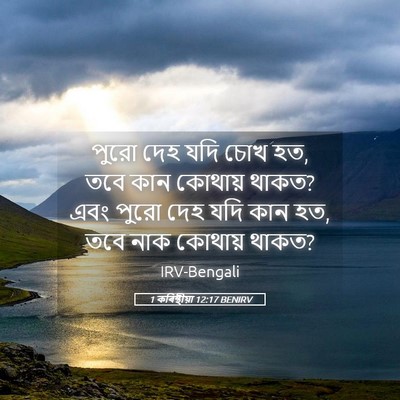 Picture 05 - 1 কৰিন্থীয়া 12:17 BENIRV - পুরো দেহ যদি চোখ - Bible Verse Picture