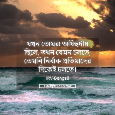 Picture 05 - 1 কৰিন্থীয়া 12:2 BENIRV - যখন তোমরা - Bible Verse Picture