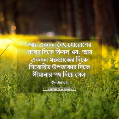 Picture 05 - 1 চমূৱেল 13:18 BENIRV - আর একদল - Bible Verse Picture