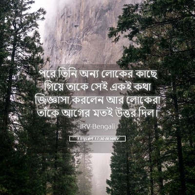 Picture 05 - 1 চমূৱেল 17:30 BENIRV - পরে তিনি অন্য - Bible Verse Picture