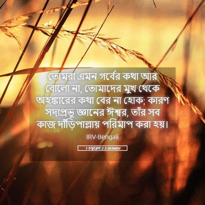 Picture 05 - 1 চমূৱেল 2:3 BENIRV - তোমরা এমন গর্বের - Bible Verse Picture