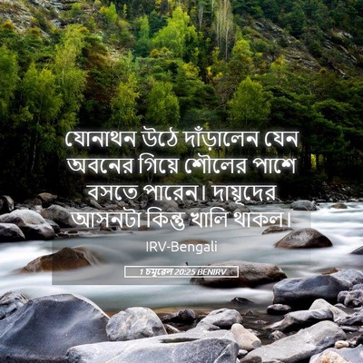 Picture 05 - 1 চমূৱেল 20:25 BENIRV - যোনাথন উঠে - Bible Verse Picture