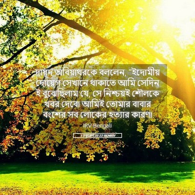 Picture 05 - 1 চমূৱেল 22:22 BENIRV - দায়ূদ অবিয়াথরকে - Bible Verse Picture