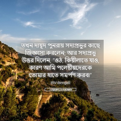Picture 05 - 1 চমূৱেল 23:4 BENIRV - তখন দায়ূদ - Bible Verse Picture
