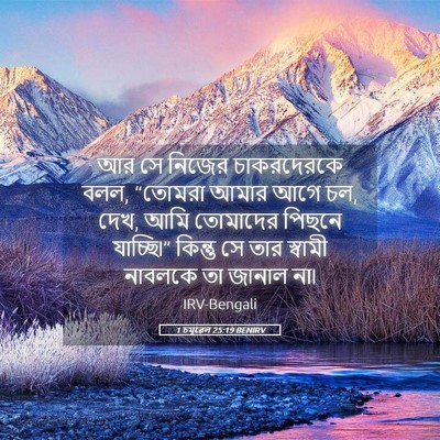 Picture 05 - 1 চমূৱেল 25:19 BENIRV - আর সে নিজের - Bible Verse Picture