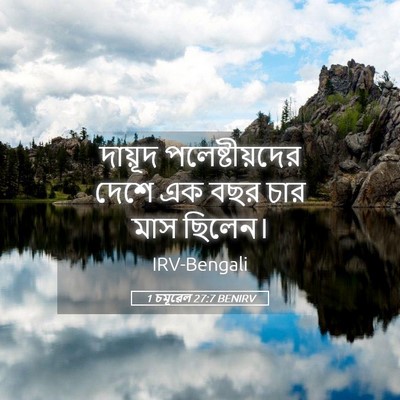 Picture 05 - 1 চমূৱেল 27:7 BENIRV - দায়ূদ - Bible Verse Picture