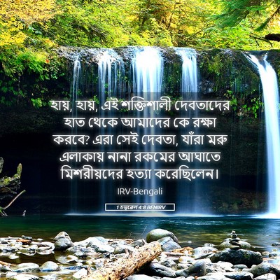 Picture 05 - 1 চমূৱেল 4:8 BENIRV - হায়, হায়, এই - Bible Verse Picture