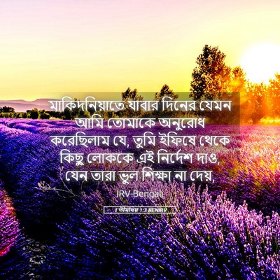 Picture 05 - 1 তীমথিয় 1:3 BENIRV - মাকিদনিয়াতে - Bible Verse Picture