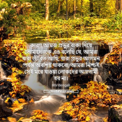 Picture 05 - 1 থিচলনীকীয়া 4:15 BENIRV - কারণ আমরা প্রভুর - Bible Verse Picture