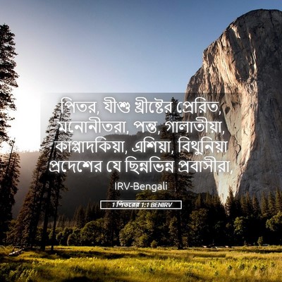 Picture 05 - 1 পিতরের 1:1 BENIRV - পিতর, যীশু - Bible Verse Picture