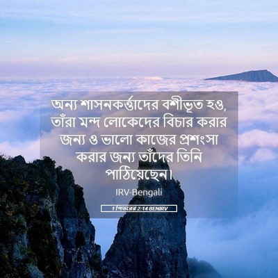 Picture 05 - 1 পিতরের 2:14 BENIRV - অন্য - Bible Verse Picture