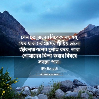 Picture 05 - 1 পিতরের 3:16 BENIRV - যেন তোমাদের বিবেক - Bible Verse Picture