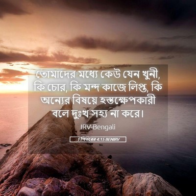 Picture 05 - 1 পিতরের 4:15 BENIRV - তোমাদের মধ্যে কেউ - Bible Verse Picture