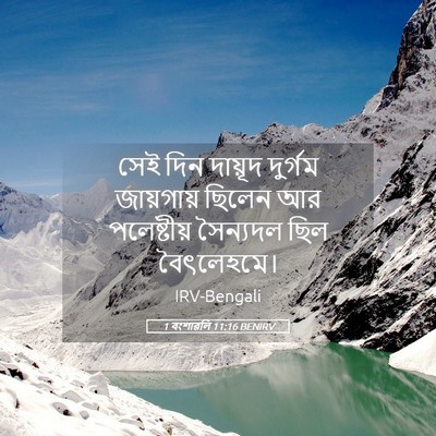 Picture 05 - 1 বংশাৱলি 11:16 BENIRV - সেই দিন দায়ূদ - Bible Verse Picture