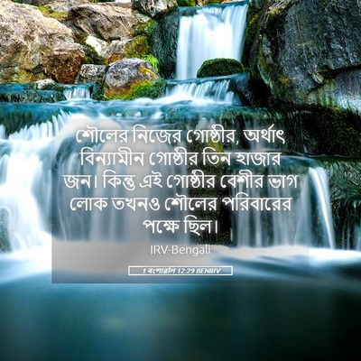 Picture 05 - 1 বংশাৱলি 12:29 BENIRV - শৌলের নিজের - Bible Verse Picture
