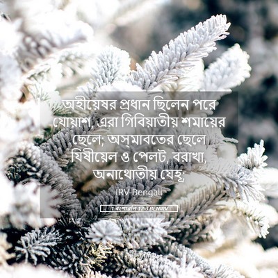 Picture 05 - 1 বংশাৱলি 12:3 BENIRV - অহীয়েষর প্রধান - Bible Verse Picture
