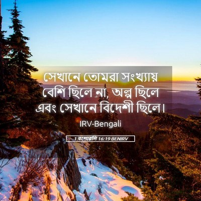 Picture 05 - 1 বংশাৱলি 16:19 BENIRV - সেখানে তোমরা - Bible Verse Picture