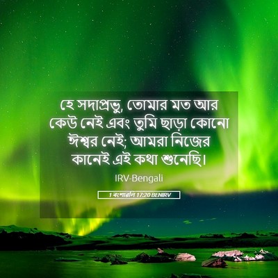 Picture 05 - 1 বংশাৱলি 17:20 BENIRV - হে সদাপ্রভু, তোমার - Bible Verse Picture