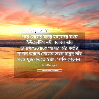 Picture 05 - 1 বংশাৱলি 18:3 BENIRV - পরে সোবার রাজা - Bible Verse Picture