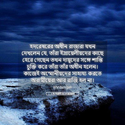 Picture 05 - 1 বংশাৱলি 19:19 BENIRV - হদরেষরের অধীন - Bible Verse Picture