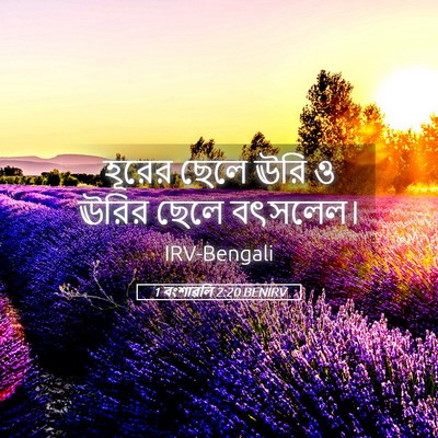 Picture 05 - 1 বংশাৱলি 2:20 BENIRV - হূরের ছেলে ঊরি ও - Bible Verse Picture
