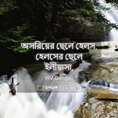 Picture 05 - 1 বংশাৱলি 2:39 BENIRV - অসরিয়ের ছেলে - Bible Verse Picture