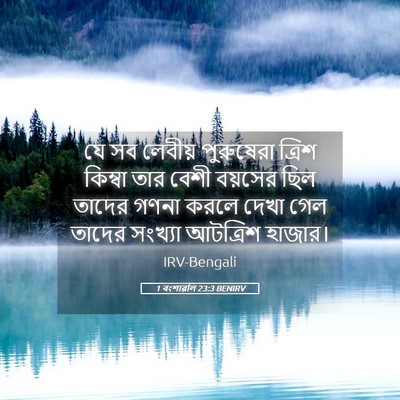 Picture 05 - 1 বংশাৱলি 23:3 BENIRV - যে সব লেবীয় - Bible Verse Picture