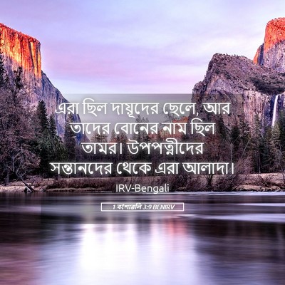 Picture 05 - 1 বংশাৱলি 3:9 BENIRV - এরা ছিল দায়ূদের - Bible Verse Picture