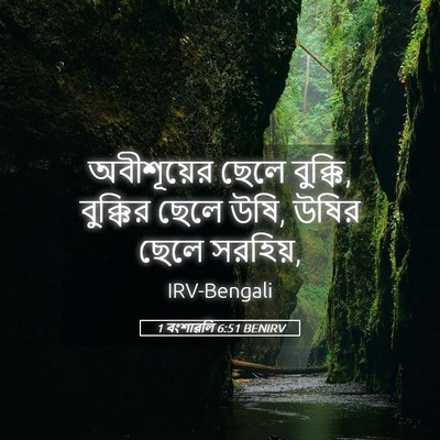 Picture 05 - 1 বংশাৱলি 6:51 BENIRV - অবীশূয়ের ছেলে - Bible Verse Picture