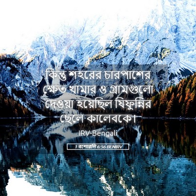 Picture 05 - 1 বংশাৱলি 6:56 BENIRV - কিন্তু শহরের - Bible Verse Picture
