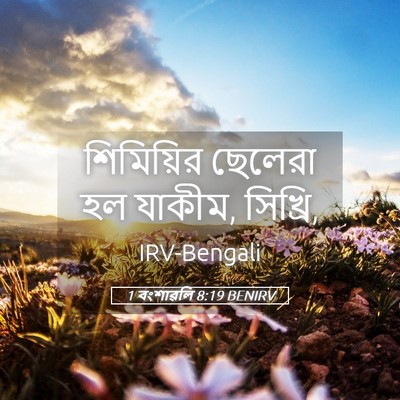 Picture 05 - 1 বংশাৱলি 8:19 BENIRV - শিমিয়ির ছেলেরা - Bible Verse Picture