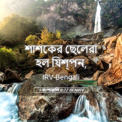Picture 05 - 1 বংশাৱলি 8:22 BENIRV - শাশকের ছেলেরা হল - Bible Verse Picture