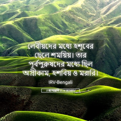 Picture 05 - 1 বংশাৱলি 9:14 BENIRV - লেবীয়দের মধ্যে - Bible Verse Picture
