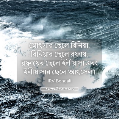 Picture 05 - 1 বংশাৱলি 9:43 BENIRV - মোৎসার ছেলে - Bible Verse Picture