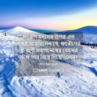 Picture 05 - 1 ৰাজাৱলী 11:19 BENIRV - ফরৌণ হদদের উপর এত - Bible Verse Picture