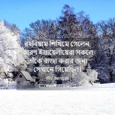 Picture 05 - 1 ৰাজাৱলী 12:1 BENIRV - রহবিয়াম শিখিমে - Bible Verse Picture