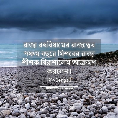 Picture 05 - 1 ৰাজাৱলী 14:25 BENIRV - রাজা রহবিয়ামের - Bible Verse Picture