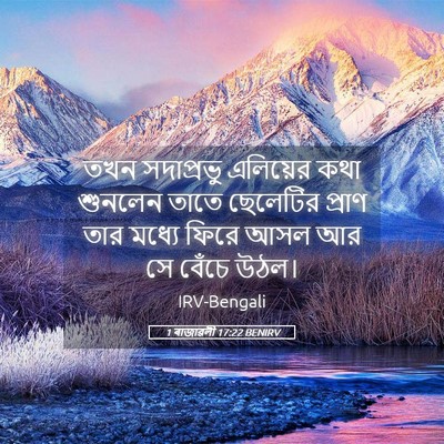 Picture 05 - 1 ৰাজাৱলী 17:22 BENIRV - তখন সদাপ্রভু - Bible Verse Picture