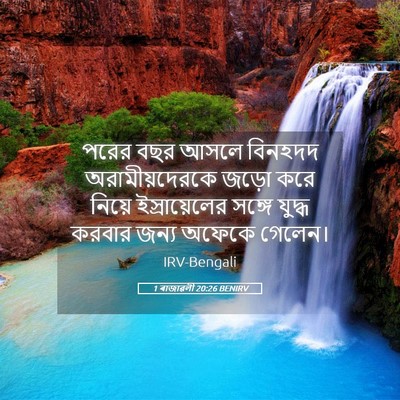 Picture 05 - 1 ৰাজাৱলী 20:26 BENIRV - পরের বছর আসলে - Bible Verse Picture