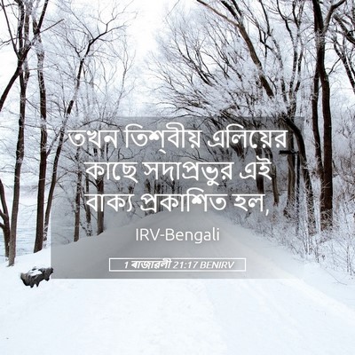 Picture 05 - 1 ৰাজাৱলী 21:17 BENIRV - তখন তিশ্‌বীয় - Bible Verse Picture