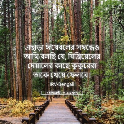 Picture 05 - 1 ৰাজাৱলী 21:23 BENIRV - এছাড়া ঈষেবলের - Bible Verse Picture