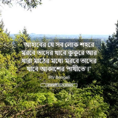 Picture 05 - 1 ৰাজাৱলী 21:24 BENIRV - আহাবের যে সব লোক - Bible Verse Picture