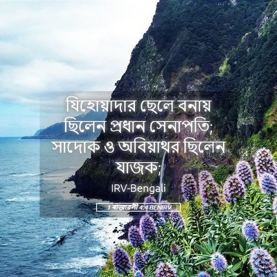 Picture 05 - 1 ৰাজাৱলী 4:4 BENIRV - যিহোয়াদার ছেলে - Bible Verse Picture