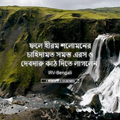 Picture 05 - 1 ৰাজাৱলী 5:10 BENIRV - ফলে হীরম শলোমনের - Bible Verse Picture