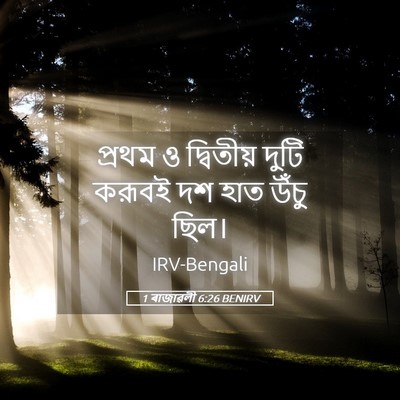 Picture 05 - 1 ৰাজাৱলী 6:26 BENIRV - প্রথম ও দ্বিতীয় - Bible Verse Picture