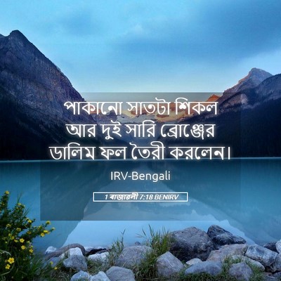Picture 05 - 1 ৰাজাৱলী 7:18 BENIRV - পাকানো সাতটা শিকল - Bible Verse Picture