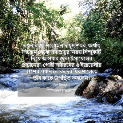 Picture 05 - 1 ৰাজাৱলী 8:1 BENIRV - তখন রাজা শলোমন - Bible Verse Picture